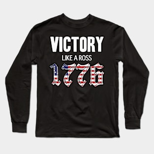 USA Betsy Ross Flag Victory 1776 Long Sleeve T-Shirt